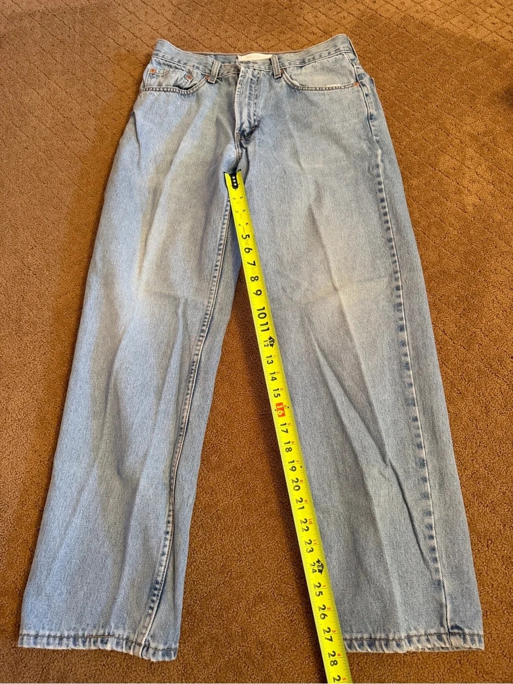 Levi's 550 Men's Relaxed Fit Jeans Blue Medium Wash Jeans Size 33x32